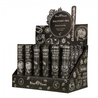 Ручка шариковая 0,7мм синяя "DreamWrite. Caffè nero", три вида ассорти, BV/20-0264/18 (24)