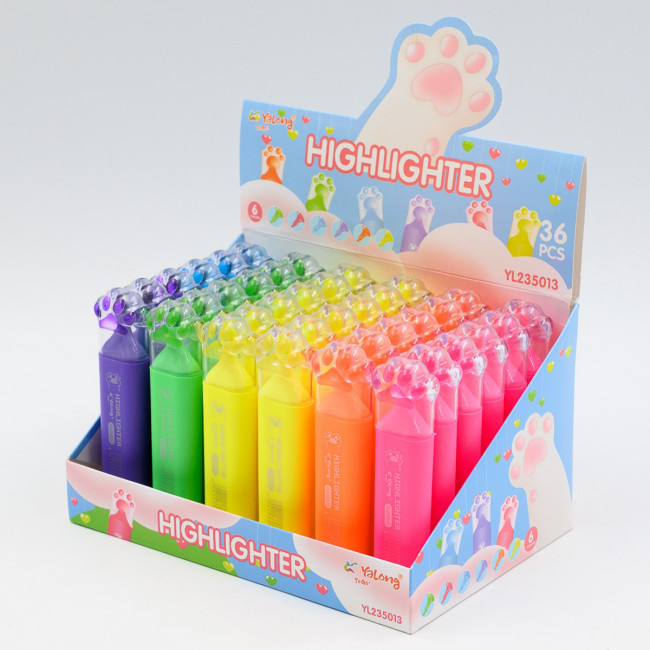 Текстомаркер 1-5мм неоновые "Cute" 5 цветов, YALONG/YL235013 (36) Текстомаркер 1-5мм неоновые "Cute" 5 цветов, YALONG/YL235013 (36)