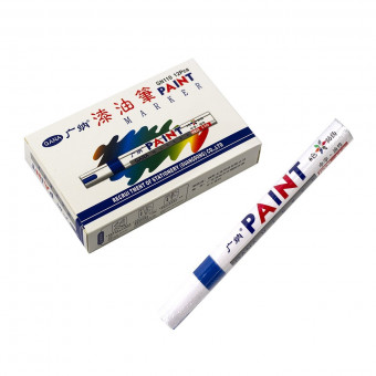 Маркер - краска 2,8мм, синий, пулевидный, AL6851 (12)