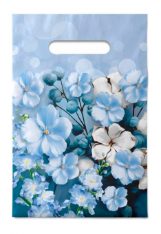 Пакет 20*30 ПВД "Лазурь" с вырубной ручкой (100/2000)