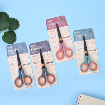 Ножницы 140 мм, нержавеющая сталь с тефлоновым покрытием, ассорти цвета OULE/OL-8324 (24)