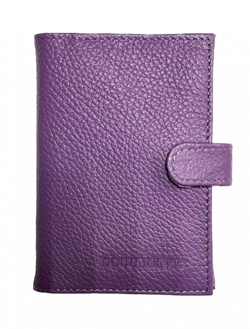 Обложка на автодокументы + паспорт WENZER OFFiCE, из натур.кожи гл с карманом на кнопке солнышко с вкл , акай