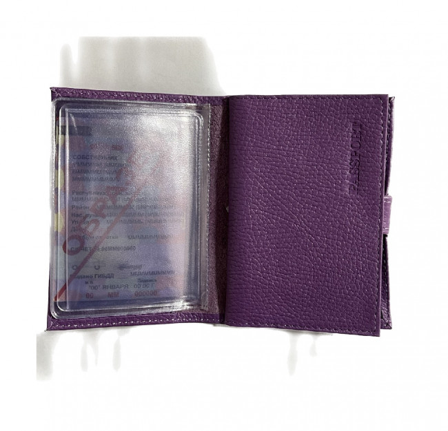 Обложка на автодокументы + паспорт WENZER OFFiCE, из натур.кожи гл с карманом на кнопке солнышко с вкл , акай