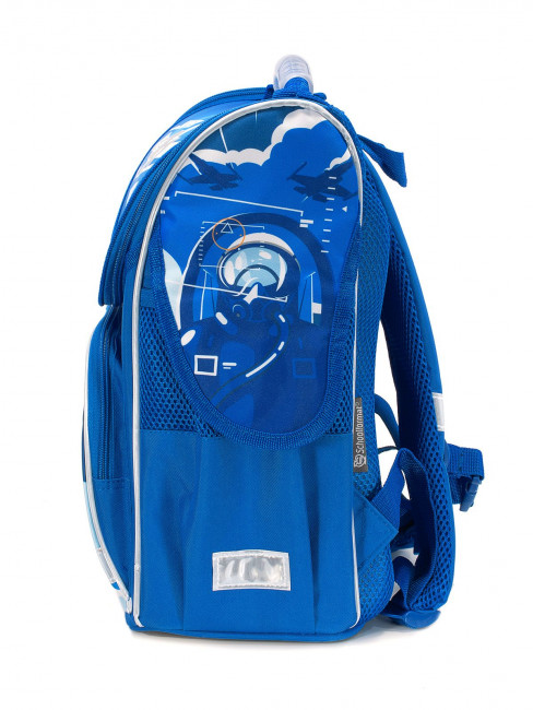 Рюкзак Schoolformat BASIC AIR FIGHTER 15 л синий 38х28х16 см жестк. каркас 1 секц. молния д/мальчиков