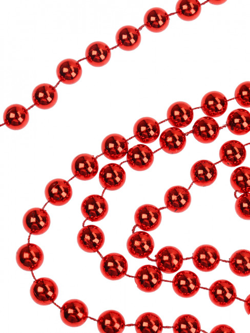 Бусы 1,4м красные "Волшебный праздник" на ёлку, MILAND/НУ-0065