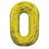 Шар ЦИФРА 0 40" золото /Gold /102 см/К