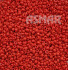 Бисер "ASMAR" размер №8, вес: 450 г, красный глянцевый, непрозрачный