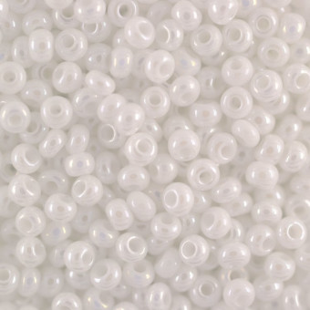 Бисер "ASMAR" размер №8, вес: 450 г, белый хамелеон