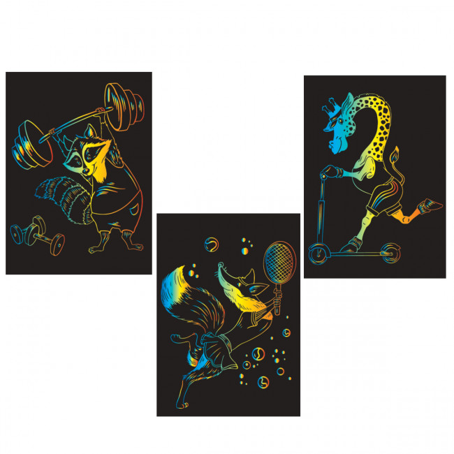 Набор гравюр 10 x 15см "Cпортсмены" (мульти), 3 шт, Hobbius/GHPM-05 Набор гравюр 10 x 15см "Cпортсмены" (мульти), 3 шт, Hobbius/GHPM-05