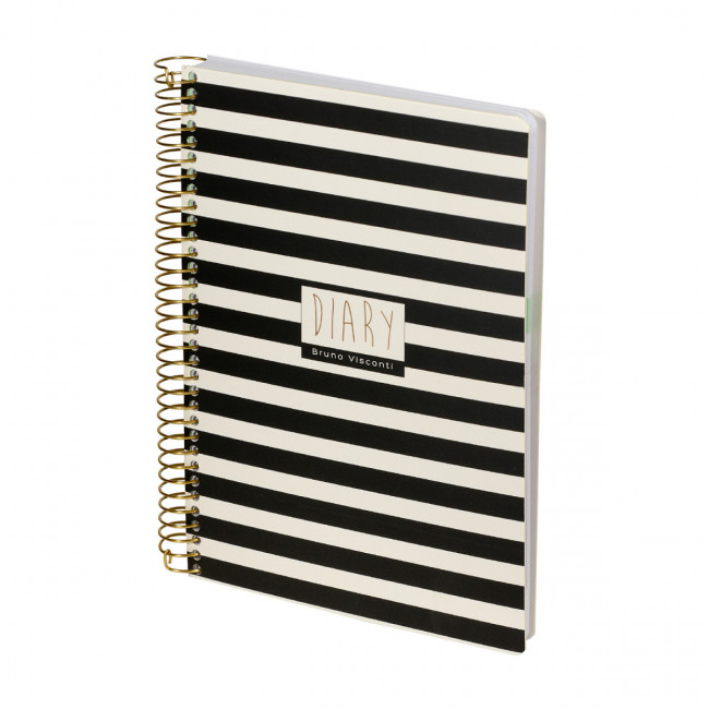 Ежедневник А5 136л недатированный "Cute Diary. Black&White. Полоски", на гребне, BV/3-701/07 (16) Ежедневник А5 136л недатированный "Cute Diary. Black&White. Полоски", на гребне, BV/3-701/07 (16)