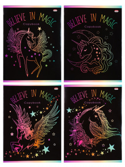 Тетрадь 96 клетка "Поверь в магию" скрепка, Prof-Press/96-8039 (6/48)