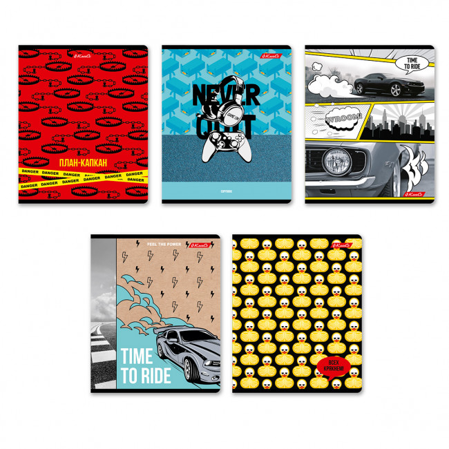 Тетрадь 48 клетка "Время тусить!" скрепка, Светоч/48ТЕТк-004  000733 (10/60)