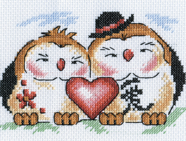 Набор для вышивания "PANNA" I-0590   "Любовь в доме" 16  х 11  см I-0590