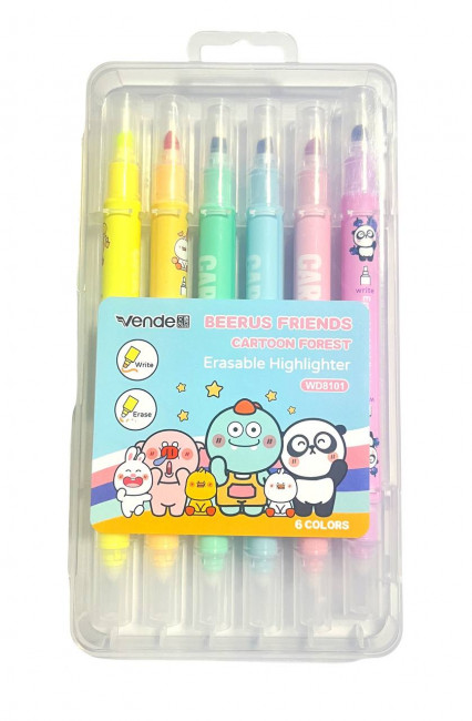 Набор текстомаркеров "Beerus" пиши-стирай, 6шт, MAYLOTT/WD8101