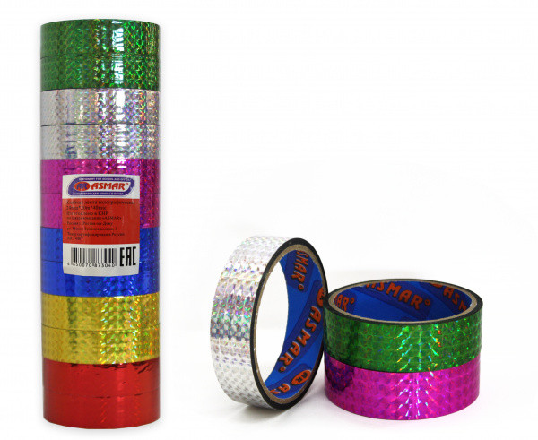 Скотч 24мм*20м голографический, Asmar (12/144)