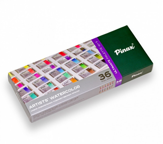 Набор акварели Pinax "Максимальная палитра" набор 1 36 кювет PWC2536-UP-P-01