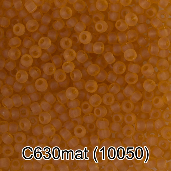Бисер Чехия "GAMMA" круглый 3   10/0   2.3 мм    5 г  1-й сорт C630mat т.рыжий мат. ( 10050 )
