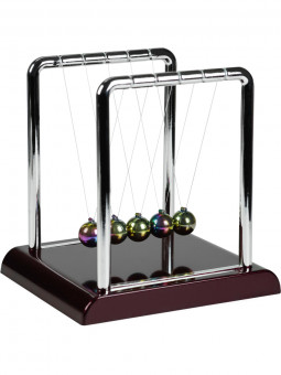 Маятник Шары Ньютона на бордовой подставке, 18*14.5*17.5 см Т-1568