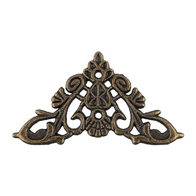 Фурнитура для шкатулок "накладка", 3.5 х3.5см, бронза, 4шт, Mr. Carving/MMG-002
