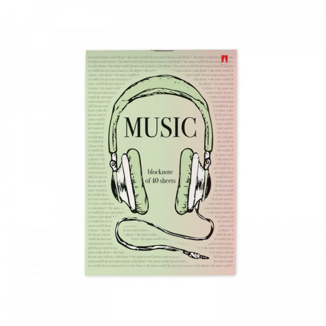 Блокнот А6 40 л. "Soungmania" 4 вида BV/3-40-715 (50)