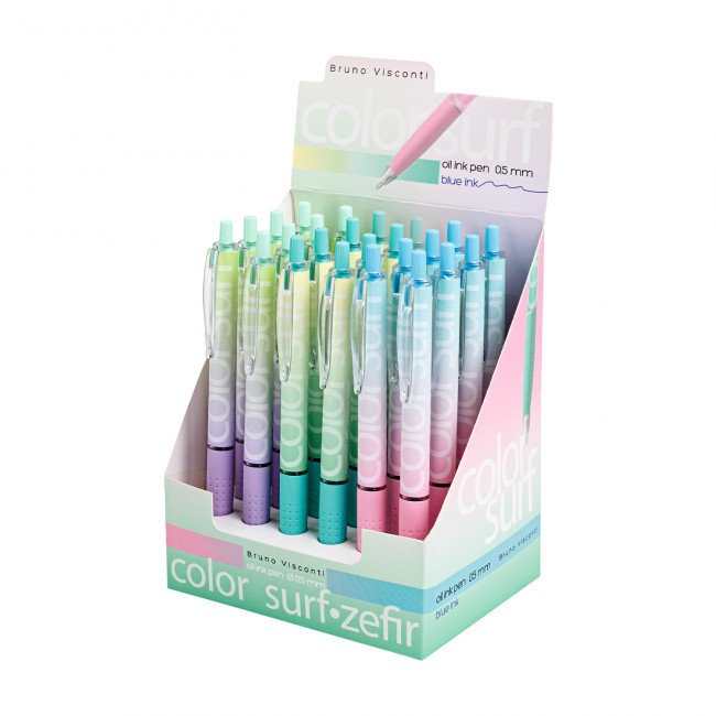 Ручка автоматическая 0,5мм синяя "ColorSurf.Zefiri", BV/20-0407/51 (24)