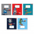 Тетрадь 12 клетка "Весёлые роботы" скрепка, Светоч (25/100) Тетрадь 12 клетка "Весёлые роботы" скрепка, Светоч (25/100)