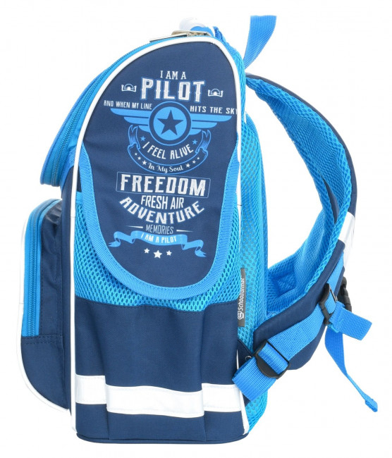 Рюкзак Schoolformat BASIC AVIATOR 17 л синий 38х28х16 см жестк. каркас 1 отд. молния д/мальчиков Рюкзак Schoolformat BASIC AVIATOR 17 л синий 38х28х16 см жестк. каркас 1 отд. молния д/мальчиков