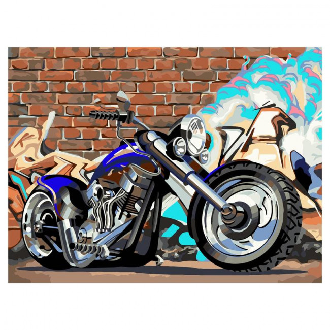 Набор для творчества "Рисование по номерам". E008 Байк 40*50
