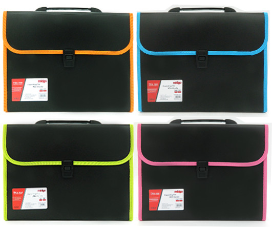 Папка портфель 12 отд. DA-152 Черный с цветной окантовкой, цвета ассорти, в пакете MG-8821A (1/60) Папка портфель 12 отд. DA-152 Черный с цветной окантовкой, цвета ассорти, в пакете MG-8821A (1/60)