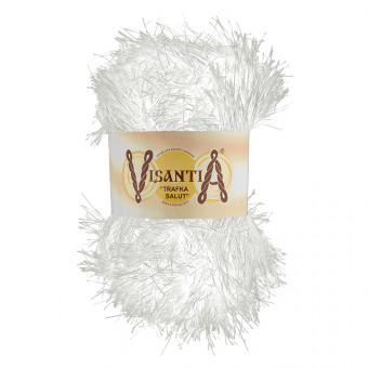 Пряжа VISANTIA "TRAFKA SALUT" 80% полиэстер, 20% люрекс . х 200 г 90 м ± 4 м №0067 молочный "TRAFKA SALUT" Пряжа VISANTIA "TRAFKA SALUT" 80% полиэстер, 20% люрекс . х 200 г 90 м ± 4 м №0067 молочный "TRAFKA SALUT"