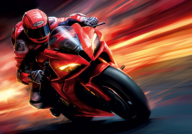 Настольное покрытие 330/230 для лепки, пластик "Красный байк", Пчёлка/НПД-1/Кр.Байк (50)