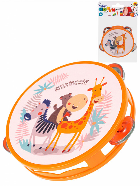 Бубен "Музыкальные друзья" 9,5см (в пакете) (Арт. ИМ-5845)