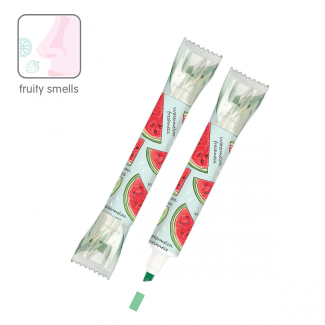 Текстовыделитель "Tutti frutti" с запахом арбуза, зелёный, BV/22-0145 (20)