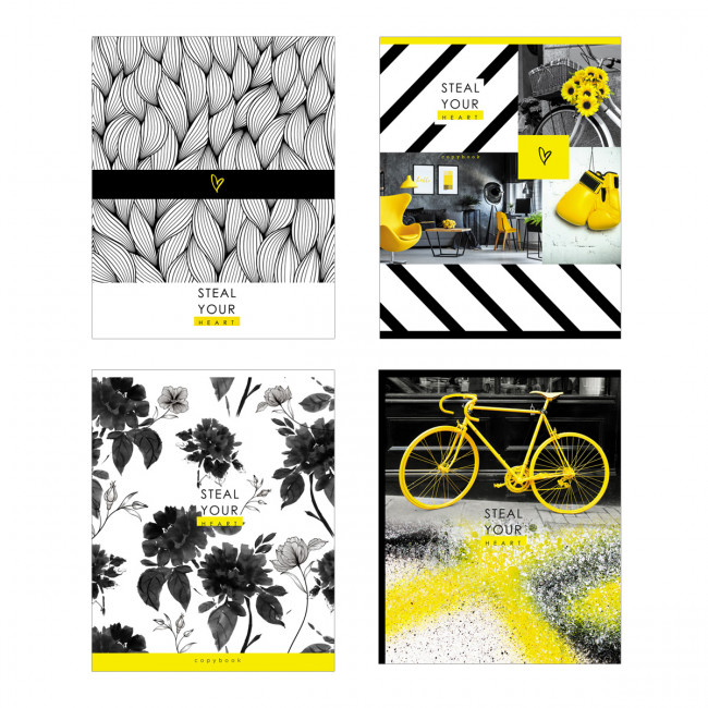 Тетрадь 96 линия "Steal your heart" скрепка, ВG (8/32) Тетрадь 96 линия "Steal your heart" скрепка, ВG (8/32)