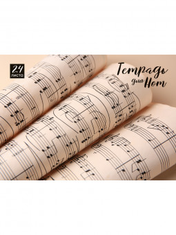 Тетрадь А4 24л для нот "Ноты в свитках", скрепка, Prof-Press/24-0742