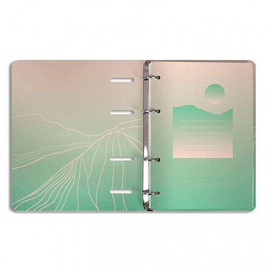 Тетрадь А5 120л клетка, на кольцах, со см. блоком, GORGEOUS HILL LOREX/ LXNBCL-GH (10)