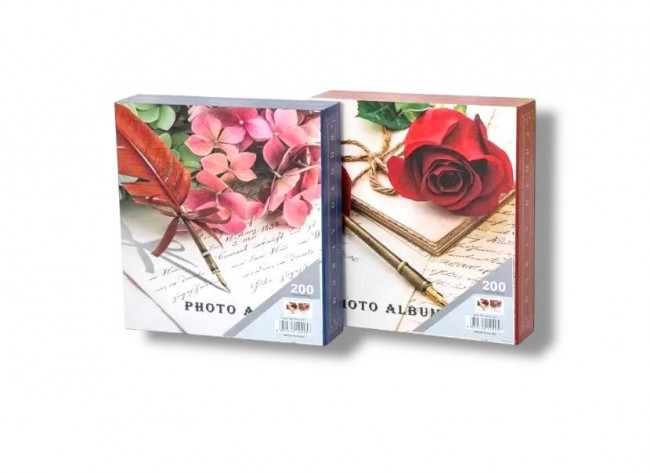 Фотоальбом 26 х 20 х 5см на 200 фото 10х15 см "Счастливые моменты", MiC/2425