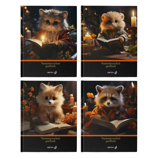 Дневник А5+ 40л  читательский, твердый переплет "Книголюб", Светоч/40ДЧ1-00984 (6)
