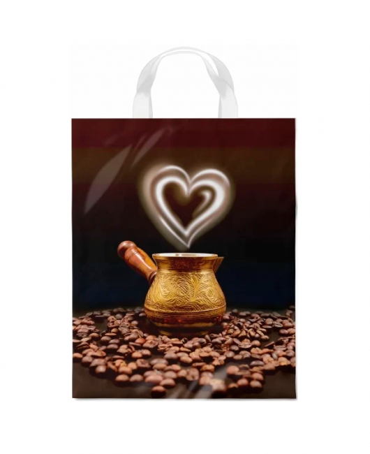 Пакет ПВД (28*35) 55 мкм "Мгновение" с петлевой ручкой (25/500)