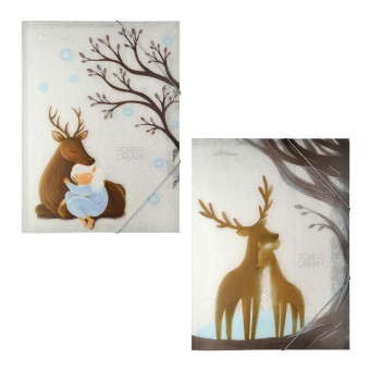 Папка А4 400мкр на резинке "Forest dream", BV/14-033/04 (12)