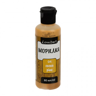 Морилка 80мл, сосна, Love2art/LAS-80 №04