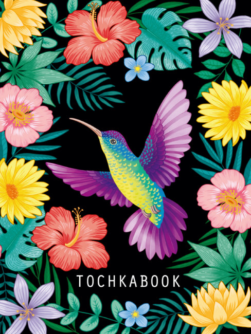 Точкабуки Standart с холодным тиснением. Птица. Формат:204х140х13мм 144стр (10)