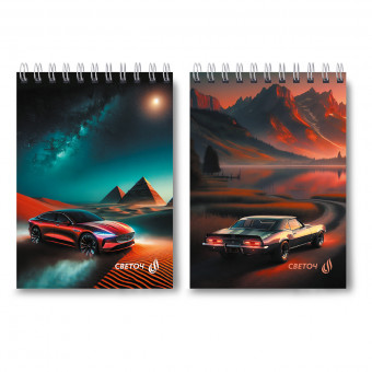 Блокнот А6 80л клетка "В пустыне", на гребне, Светоч/Б116_01206 (4)