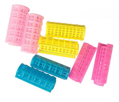 Бигуди пластмассовые с зажимом 000445-4