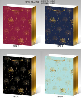 Пакет 50*70*20см подарочный "Одуванчики", цвет ассорти, 1872 (12)