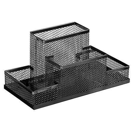 Подставка для канц.пренадлежностей, 4 отд., металлическая, черная WENZER OFFiCE /9003-1 Подставка для канц.пренадлежностей, 4 отд., металлическая, черная WENZER OFFiCE /9003-1