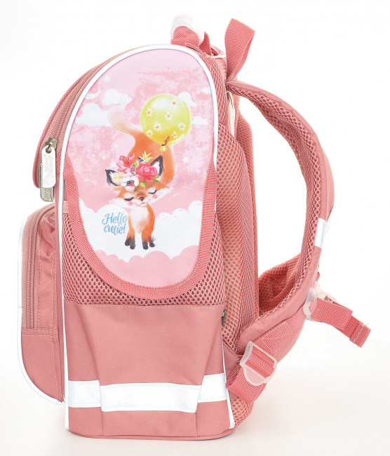Рюкзак Schoolformat BASIC CUTE FOX 17 л роз. 38х28х16 см жестк. каркас 1 отд. молния д/девочек