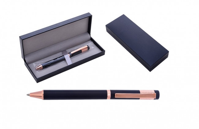 Ручка шариковая с поворотным механизмом FORTIS RG, СИНЯЯ, пулевидный пиш.узел 0,7 мм, сменный стержень 98 мм типа Parker, корпус металлический, подарочная упаковка Ручка шариковая с поворотным механизмом FORTIS RG, СИНЯЯ, пулевидный пиш.узел 0,7 мм, сменный стержень 98 мм типа Parker, корпус металлический, подарочная упаковка