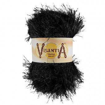 Пряжа VISANTIA "TRAFKA SALUT"   80% полиэстер, 20% люрекс   . х  200 г  90 м ± 4 м №0078 ЧЁРНЫЙ "TRAFKA SALUT" Пряжа VISANTIA "TRAFKA SALUT"   80% полиэстер, 20% люрекс   . х  200 г  90 м ± 4 м №0078 ЧЁРНЫЙ "TRAFKA SALUT"