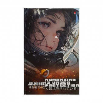 Блокнот А5 160л клетка "Гравитация", сшивка, BV/3-160-074/27 (16)